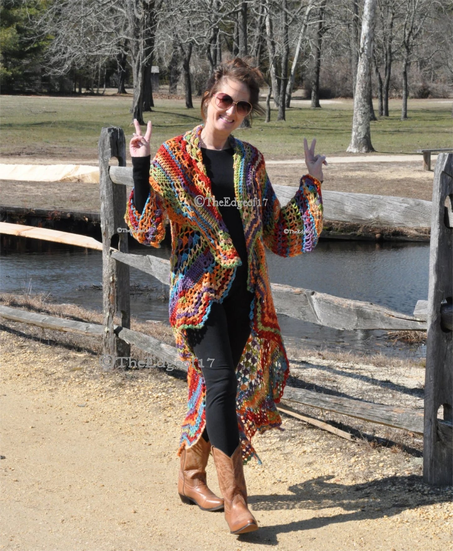 Bohemian Vest Sweater – Crochet Pattern (PDF)