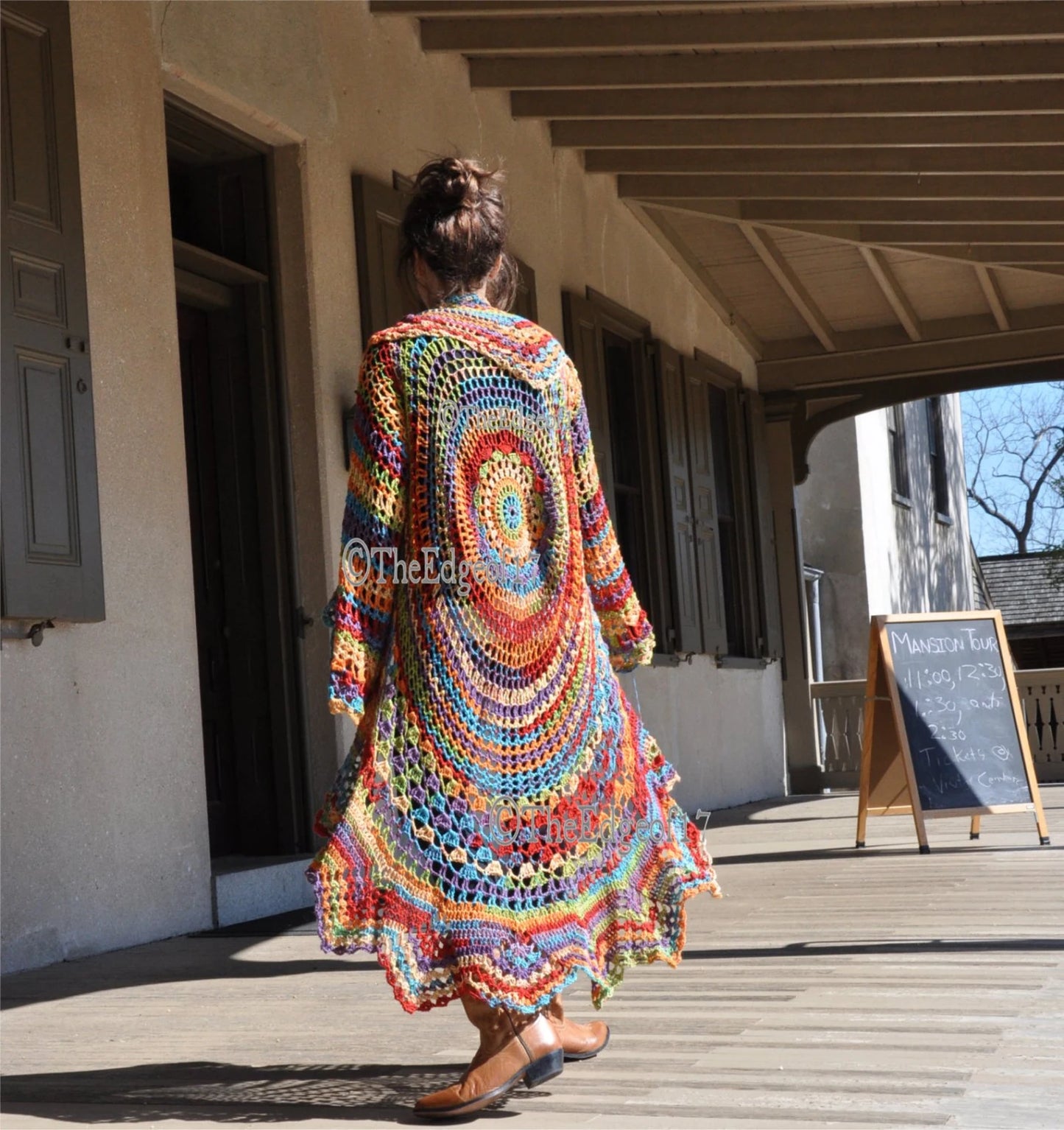 Bohemian Vest Sweater – Crochet Pattern (PDF)
