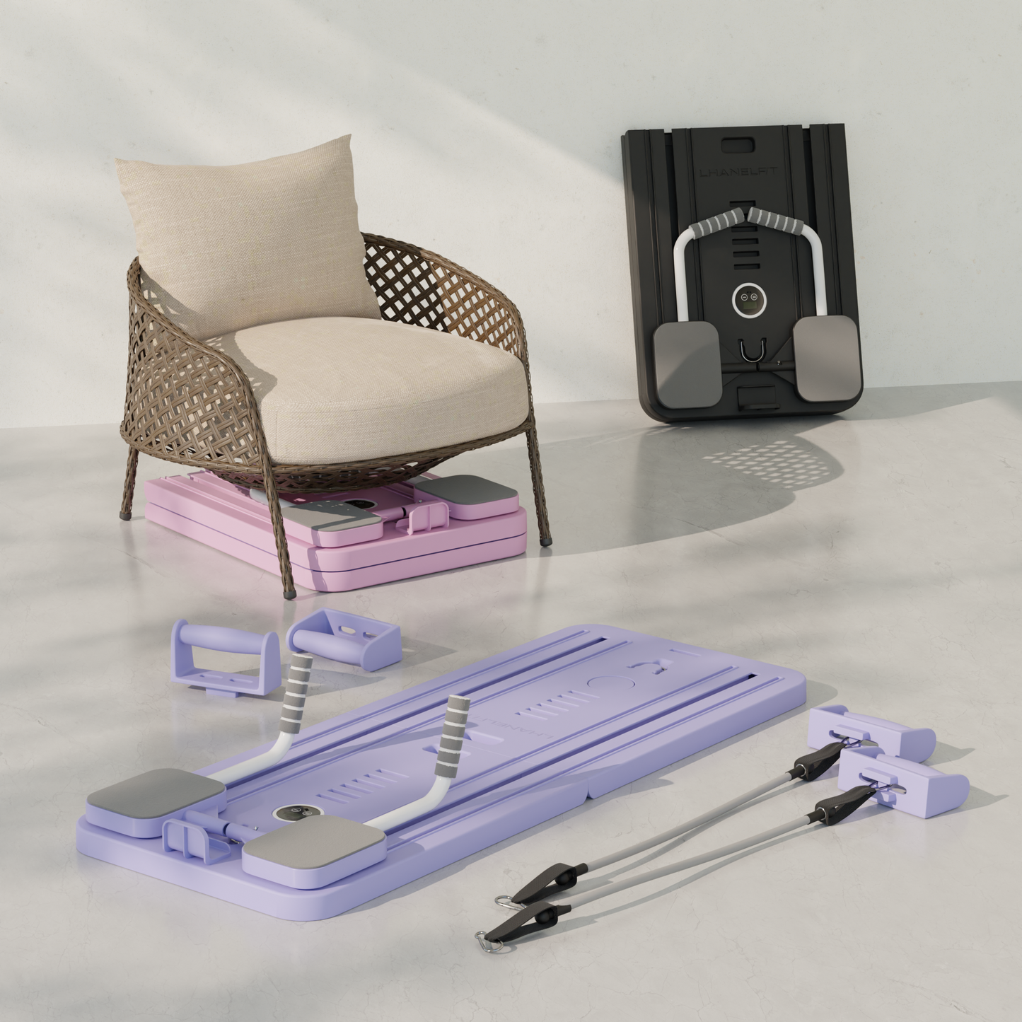 PilatesCoree Home Fitness Reformer Kit