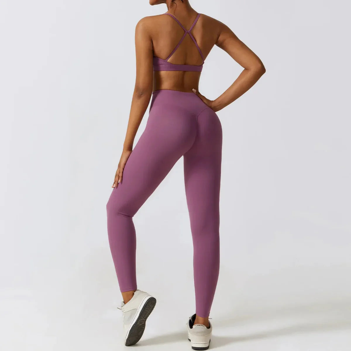 PilatesCoree Women's Workout Sets: Crop Jacket, Yoga Leggings & Sports Bra