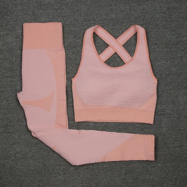 Women's Activewear Sets 3 Piece Crop Top, Workout Bra, Leggings & Sports Jacket - Allen - Fitness