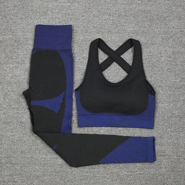 Women's Activewear Sets 3 Piece Crop Top, Workout Bra, Leggings & Sports Jacket - Allen - Fitness